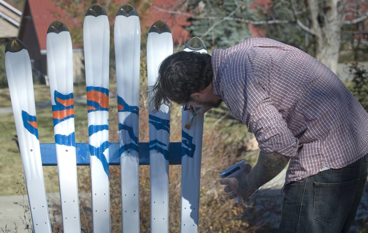 Turning Old Skis into Furniture in Manitou Springs