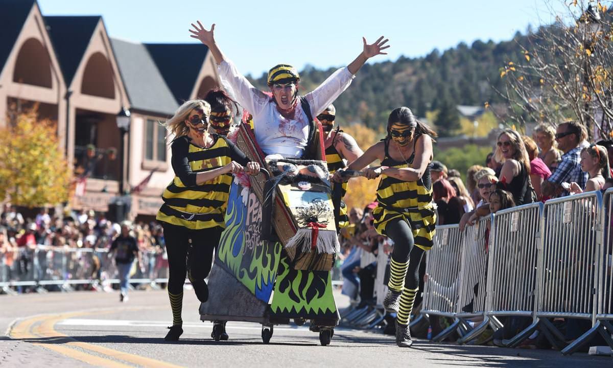 Coffins will race down the streets this weekend in Manitou Springs