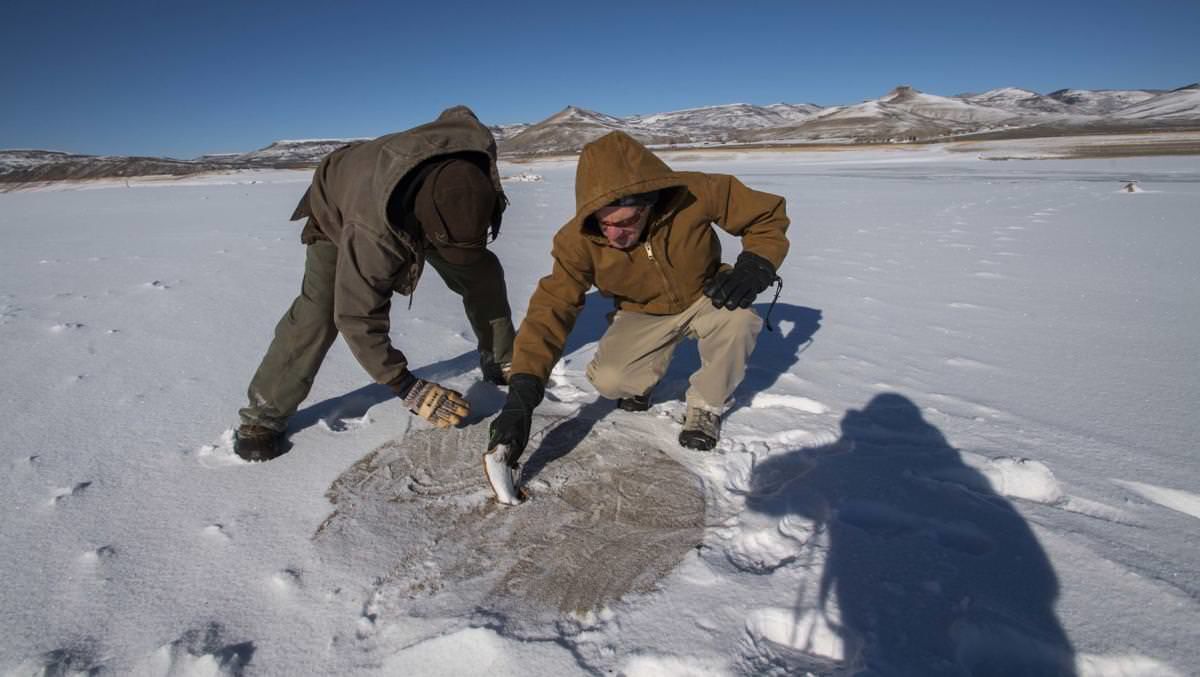 Ghost town revealed after years of being submerged underwater