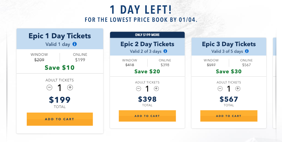 Vail lift tickets surpass $200 per day