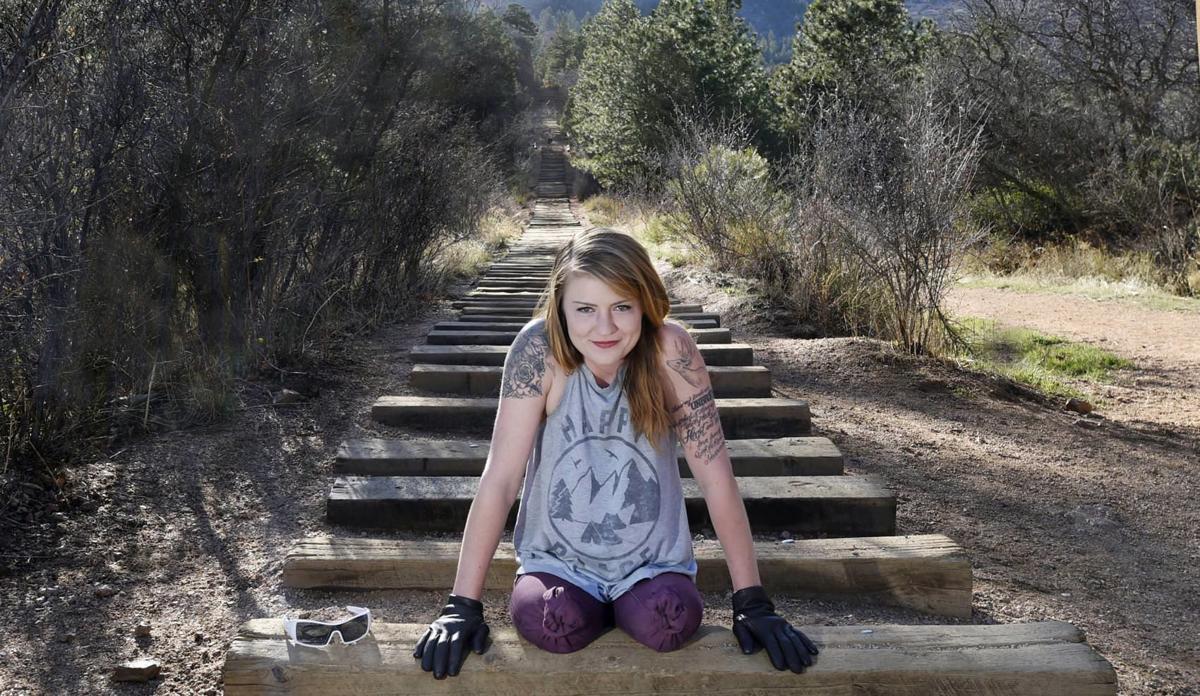 Double-amputee returning to the Manitou Incline