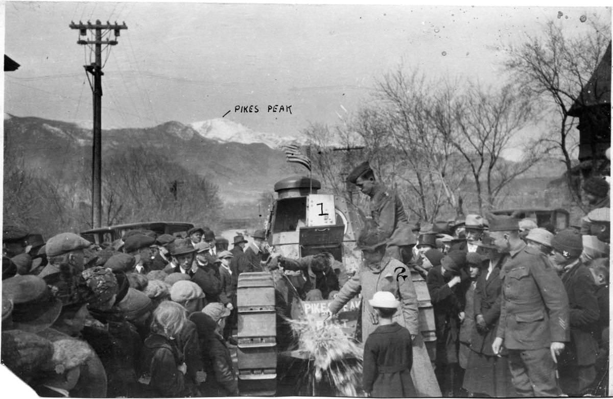 100 years ago, a tank took on Pikes Peak