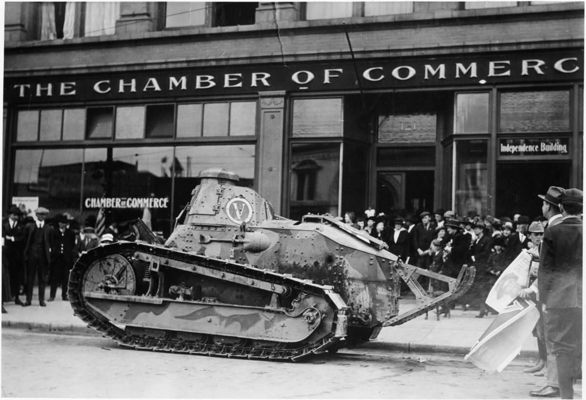 100 years ago, a tank took on Pikes Peak