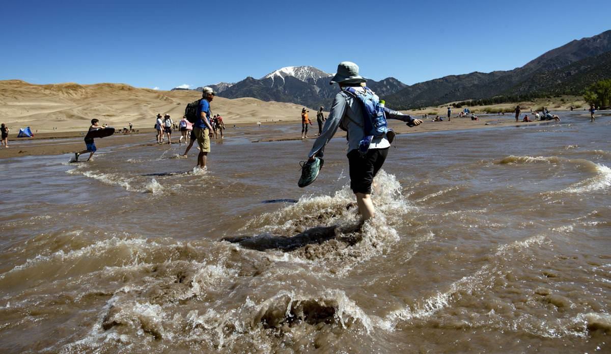 The Seasonal Creek in Great Sand Dunes National Park