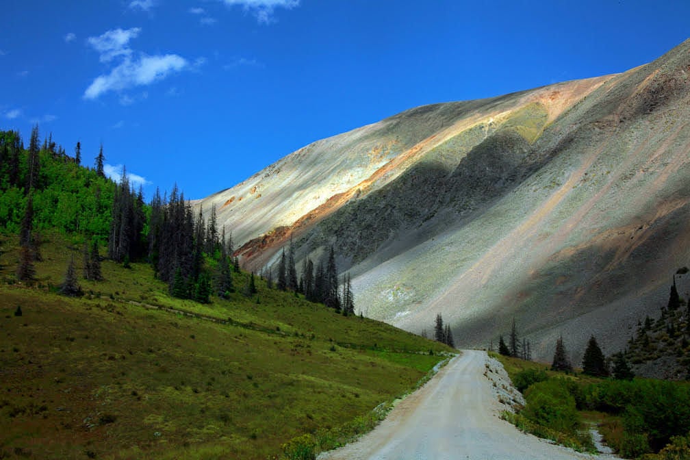 Find ghost towns and abandoned mines along Bachelor Loop in Colorado