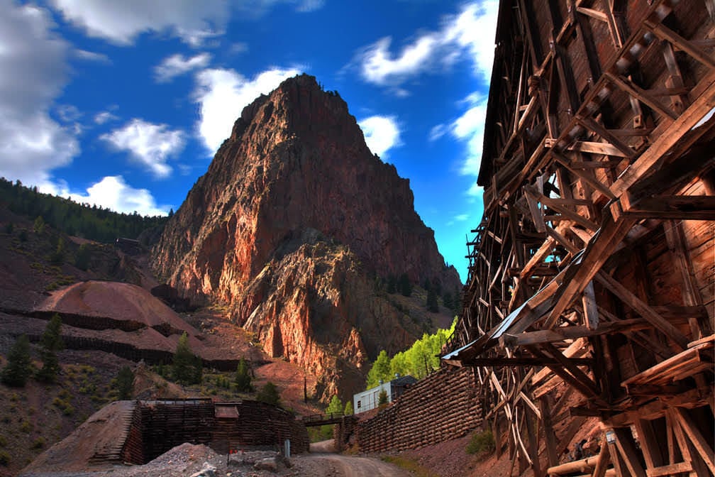Find ghost towns and abandoned mines along Bachelor Loop in Colorado