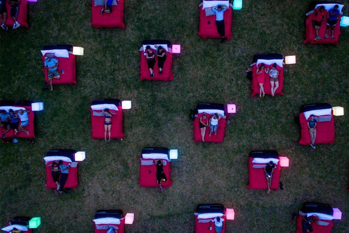 Lounge in beds at this outdoor movie theater coming to Colorado