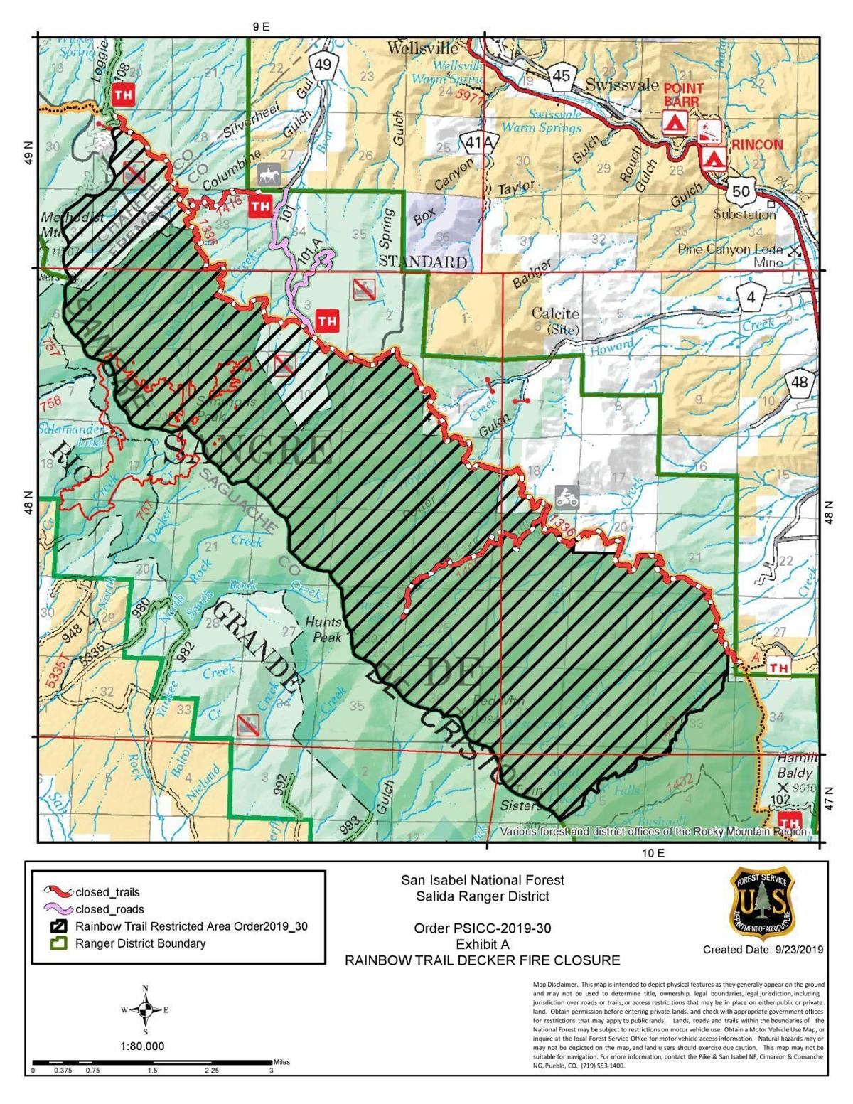 Parts of National Forests close as crews battle wildfire in Colorado