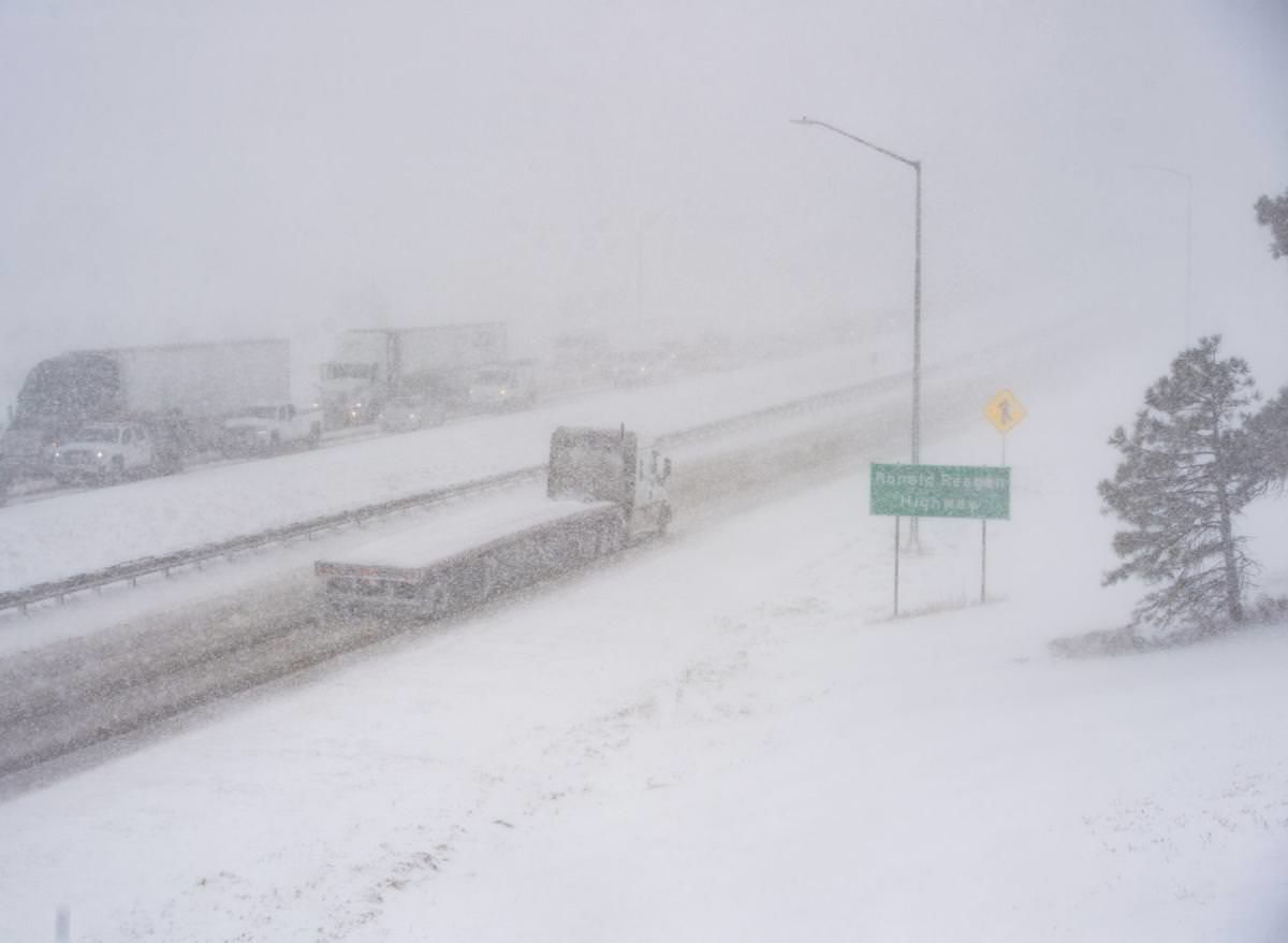Speed limit reduced on I-25 ‘Gap’ during winter storm