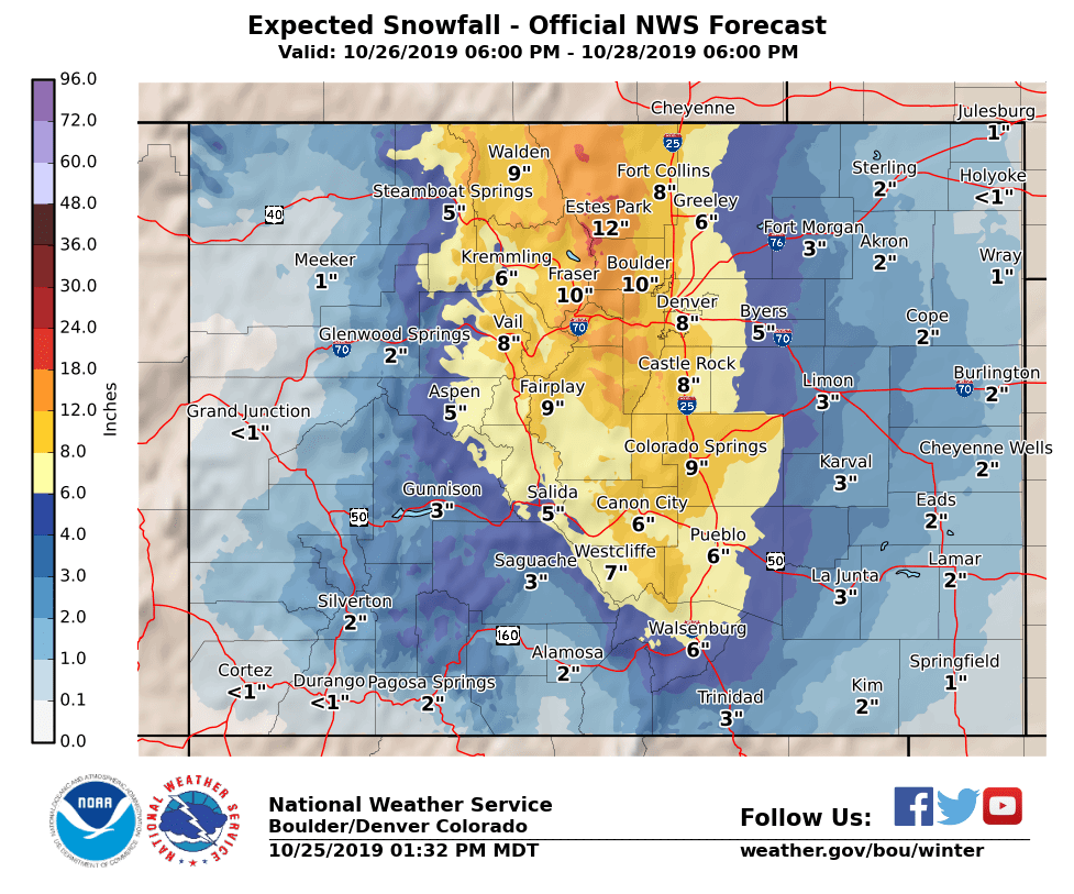 Typhoon to result in cold weather, snow in Colorado