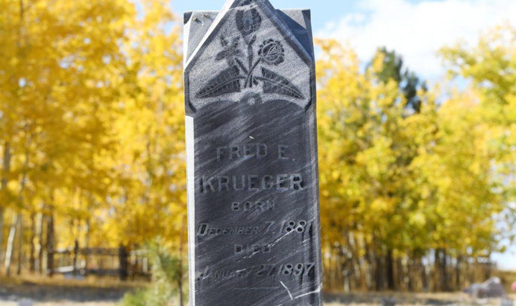 The mysterious headstone of Fred E. Krueger found in Colorado