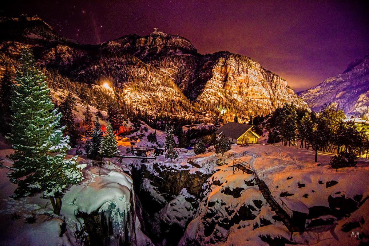 Frozen waterfalls start to form in iconic Colorado canyon