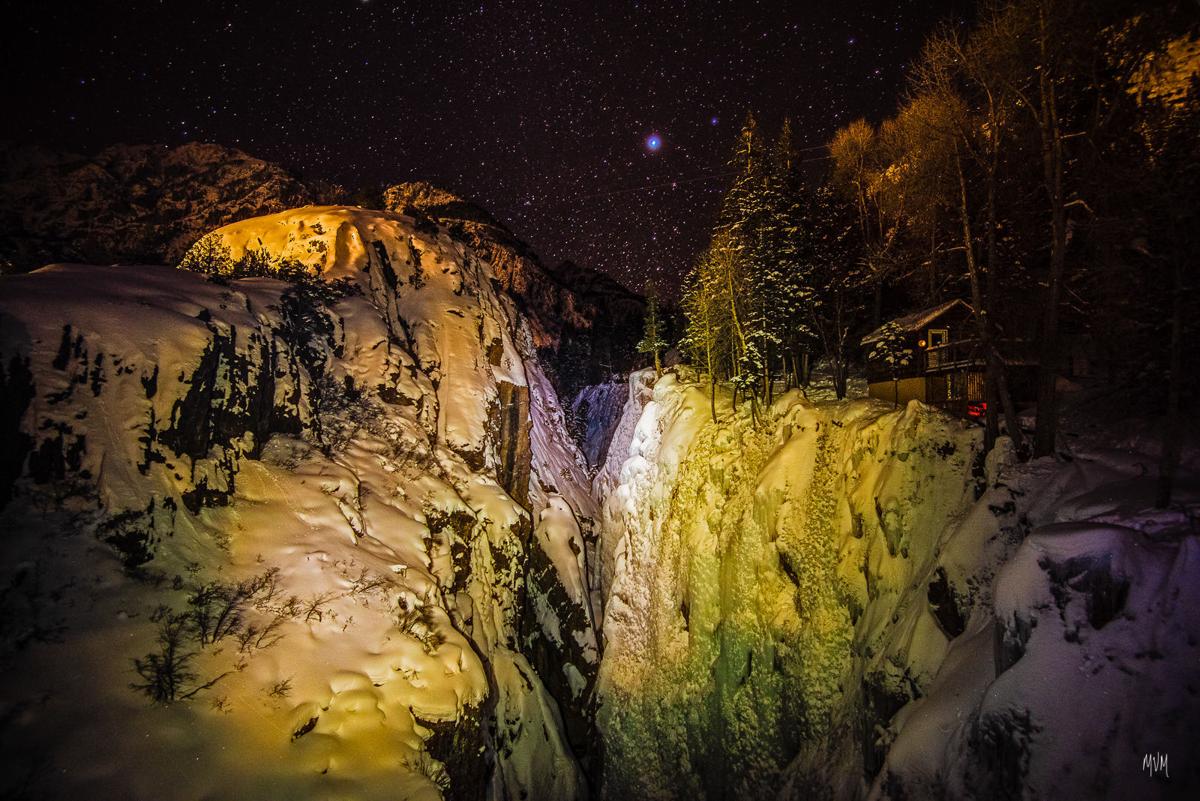 Frozen waterfalls start to form in iconic Colorado canyon