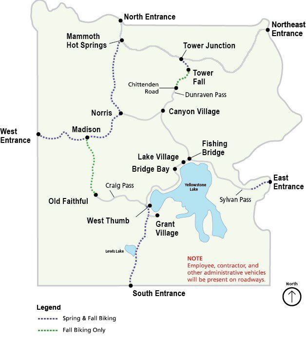 Tips for cycling in an unmotorized Yellowstone Park