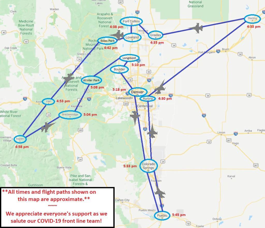 Here’s when and where to see Wednesday’s F-16 flyover in Colorado