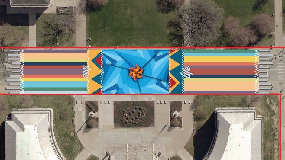 Work begins on Bannock Street to install Denver’s largest street mural