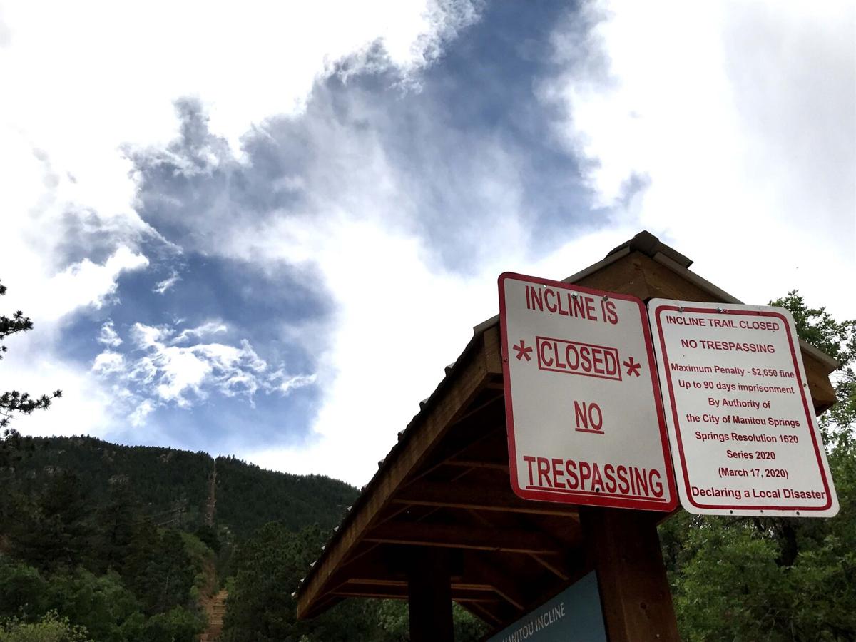 100-plus hikers climb Manitou Incline in protest of coronavirus closure