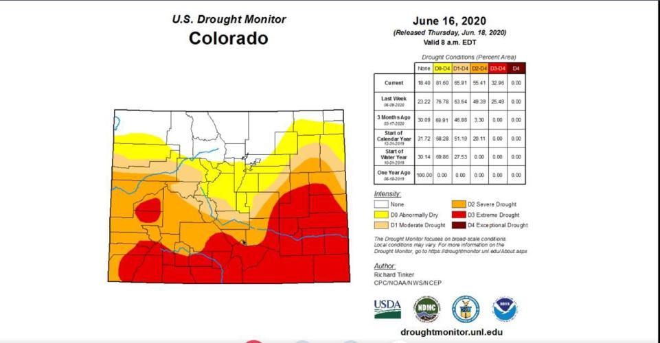 Colorado drought map 061620