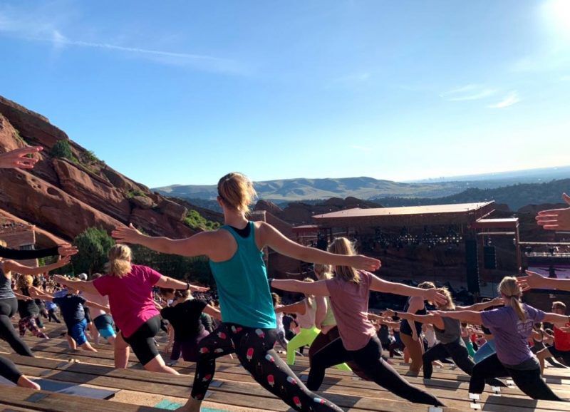 The natural outdoor setting provides the perfect escape for yogis looking to recharge and renew.Photo Credit: Breanna Sneeringer, OutThere Colorado.