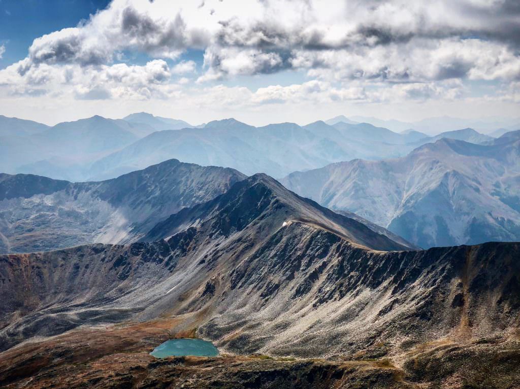 The view from the summit of La Plata Peak. Photo Credit: Spencer McKee
