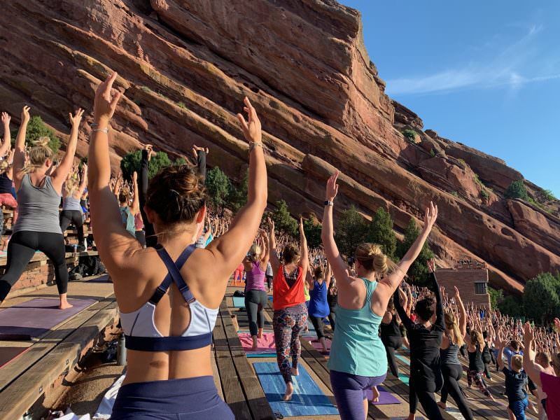 Non-musical events include Yoga on the Rocks, graduations, stair climbs, and food truck rallies.Photo Credit: Breanna Sneeringer, OutThere Colorado
