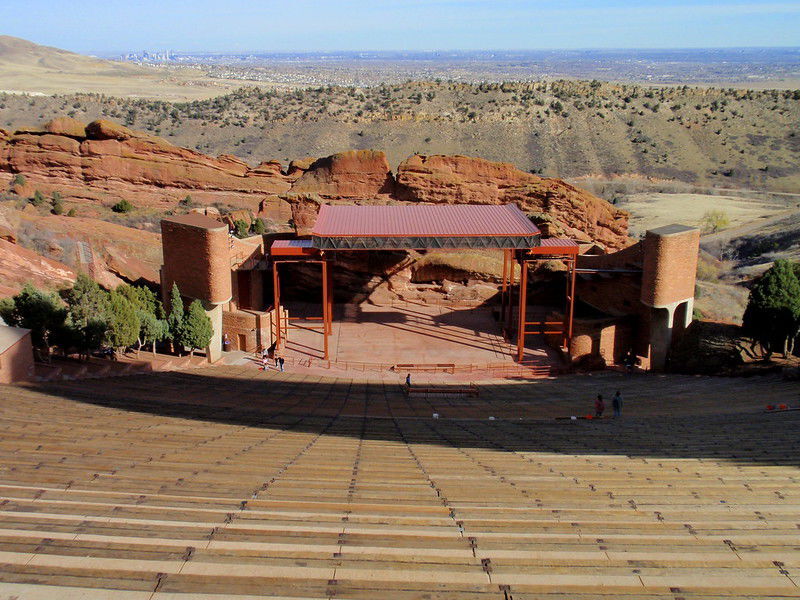 Red Rocks, originally known as the Garden of Angels, has attracted some of the biggest names in the music industry including The Beatles, Grateful Dead, U2, R.E.M., Rush, Pearl Jam, and Jimi Hendrix.Photo Credit: PatrickRohe (Flickr).