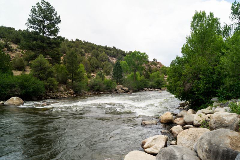 9. Buena VistaThe Arkansas River flows alongside the town, offering plenty of scenic adventures to be enjoyed out on the water.Photo Credit: Jesse Stephens (iStock; file photo).