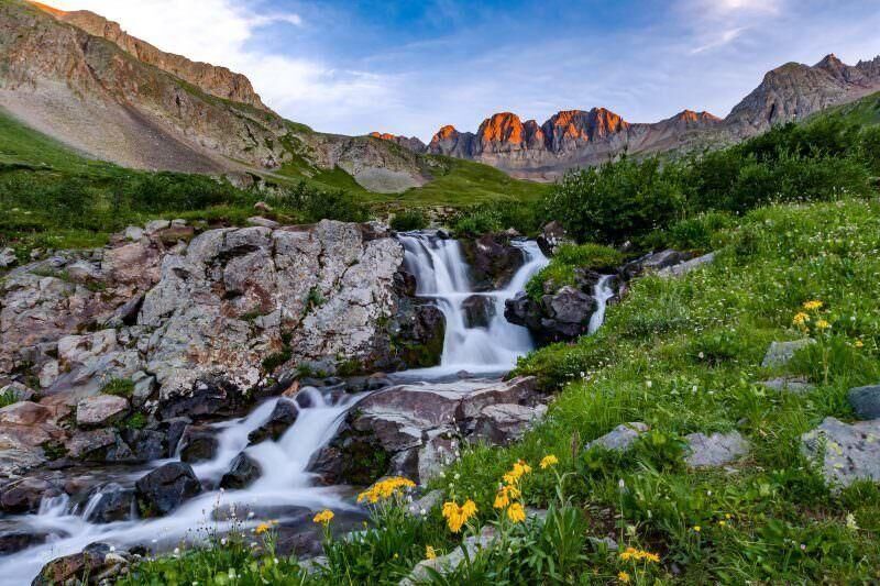 1. American Basin (Lake City)It is hard to beat views of the San Juan Mountains. Venture to American Basin for a wildflower lined adventure. Dotted in wildflowers, this short 2.1-mile roundtrip trek is located near Lake City. Photo Credit: James Harris Photography