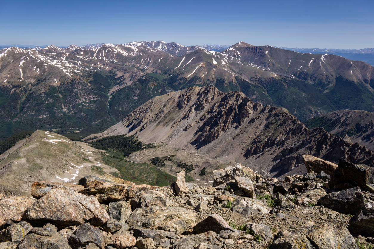 Summit views from La Plata Peak. Photo Credit: Sparty1711 (iStock). (Sparty1711)