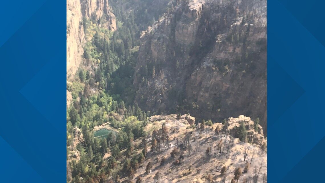 New photos show how close Grizzly Creek fire got to Hanging Lake