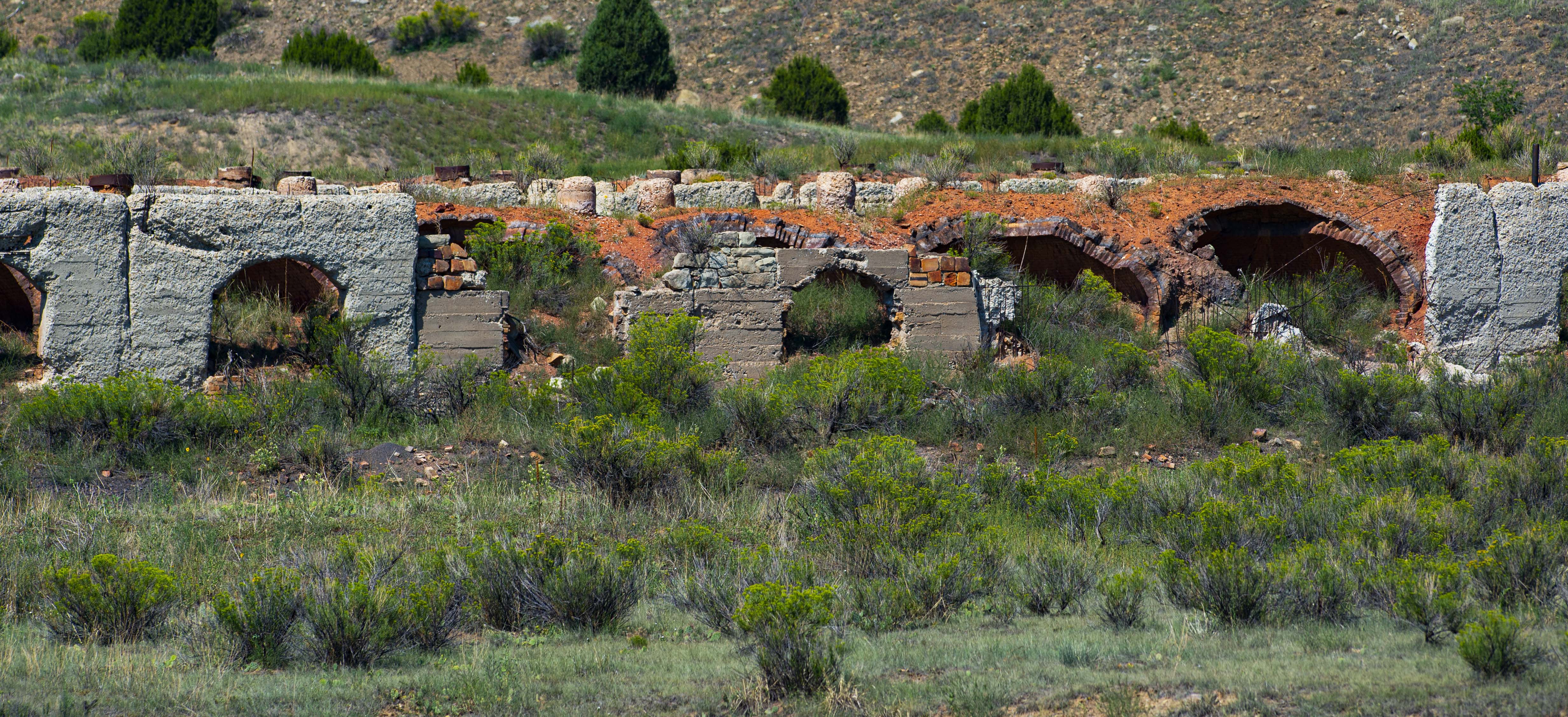 Old coke ovens used to process coal stand next to Highway 12 Tuesday, Aug. 18, 2020, near Cokedale and Trinidad Lake State Park. (Christian Murdock, The Gazette)