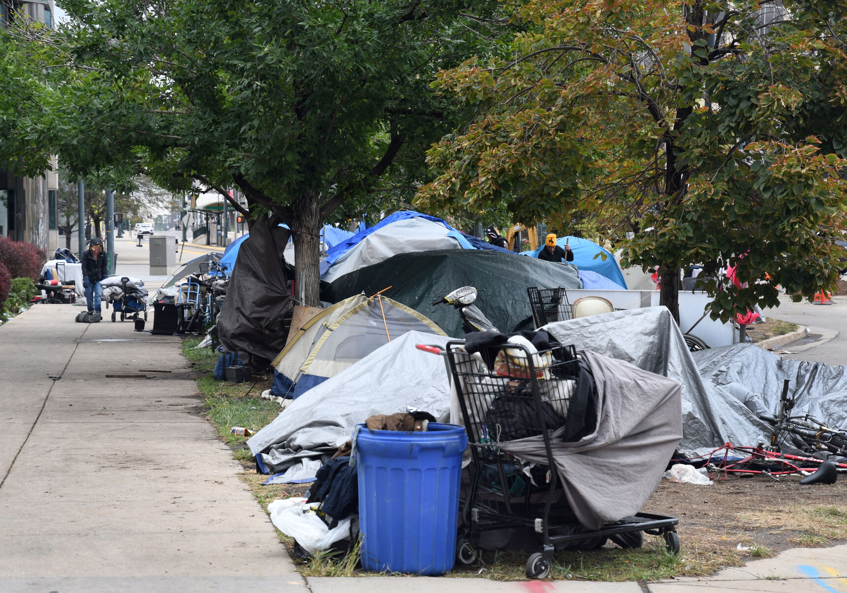 Three homeless camps were cleaned up throughout the week