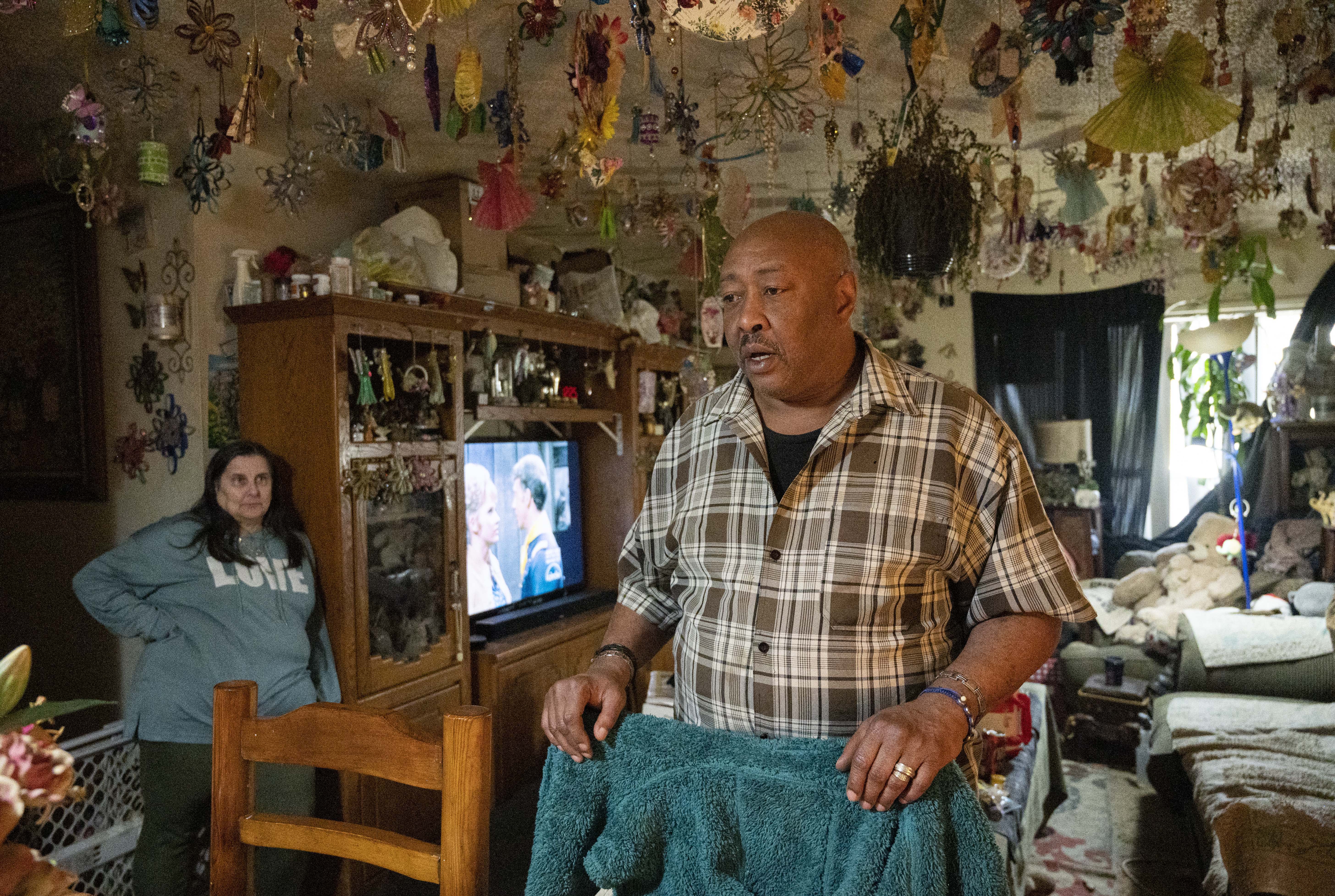 John Wilson, 55, and his wife, Denise, were spared eviction from their Colorado Springs apartment when Gov. Jared Polis signed an executive order in October protecting tenants who have been impacted by COVID-19 from eviction. (Christian Murdock/The Gazette)