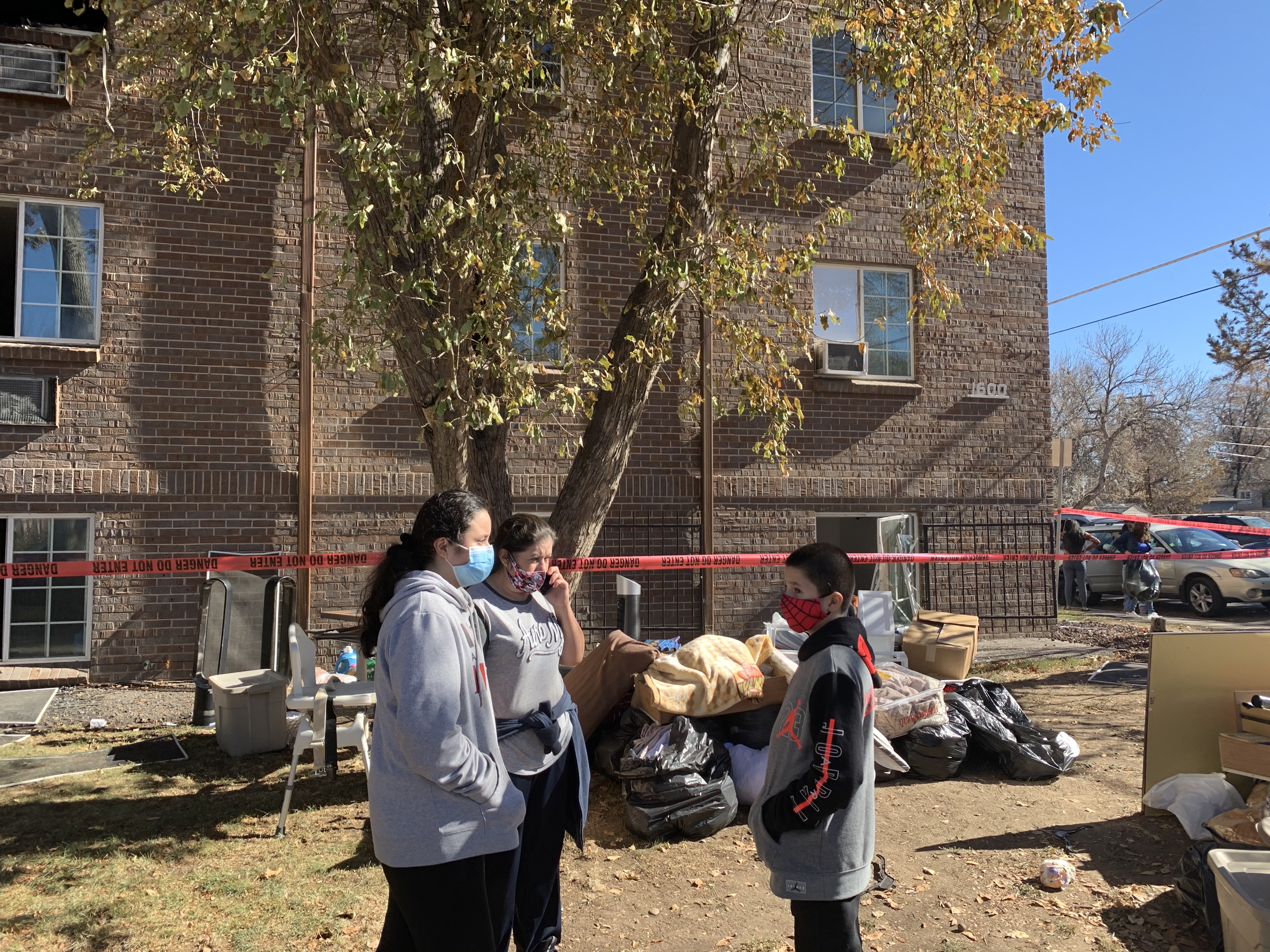 Leslie Aceves Padilla, 11; Michael Aceves Padilla, 10; and Judith Padilla returned to their home Friday afternoon to retrieve the items remaining from the flames. (DavidMullenBreaking News Reporterdavid.mullen@gazette.comhttps://secure.gravatar.com/avatar/349fcb3ec304c9bbf2b50a05578938e7?d=mm&r=g)