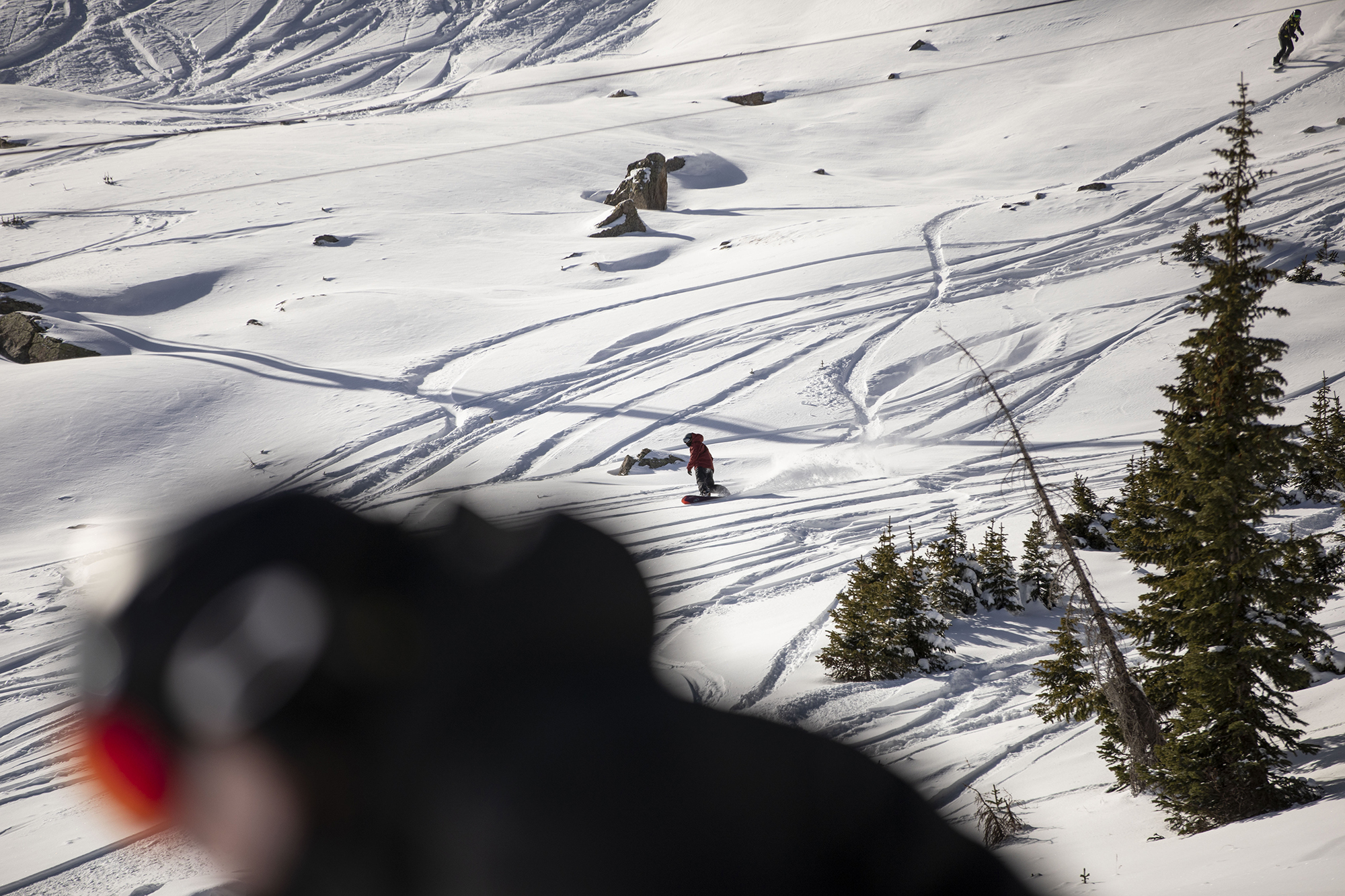Wolf Creek is the first ski area in Colorado to open for the 2020-21 season, with a snow total of 24 inches. Treasure, Bonanza and Nova lifts are in full operation. Due to COVID-19, all indoor facilities are closed, excluding bathrooms, social distancing and wearing of masks are required. (Chancey Bush/ The Gazette) (Chancey Bush The Gazette)