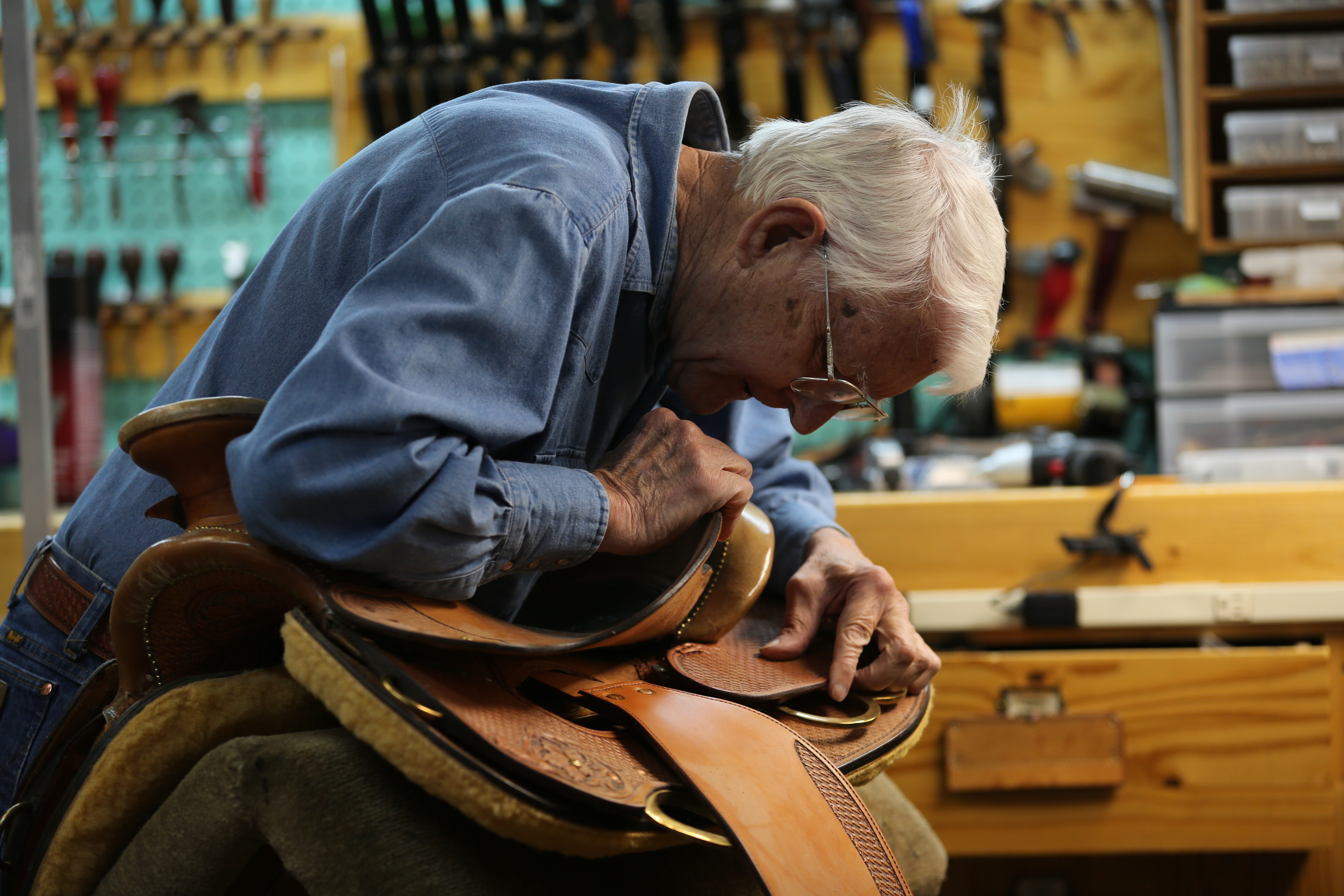 Through Colorado native’s hands, dying art of saddle making lives on