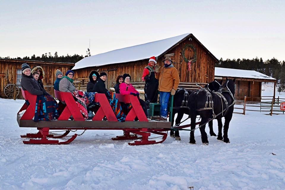 Courtesy of MLazyC RanchThe MLazyC Ranch in Lake George has offered dinner and sleigh/wagon rides on various dates through the end of the year. (Courtesy of MLazyC Ranch)