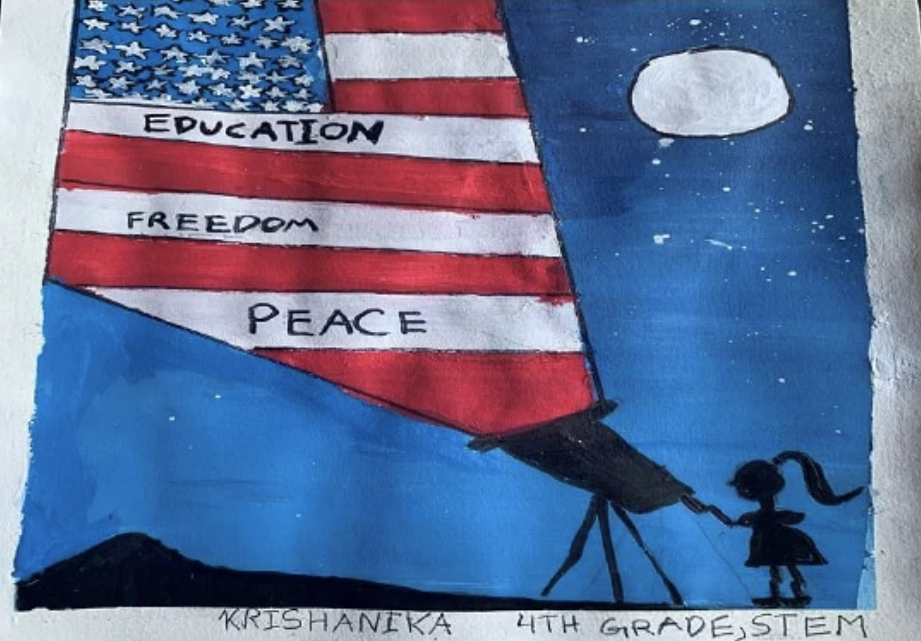 “My American Dream” by Krishanika Paramasivam Vijayalakshmi.