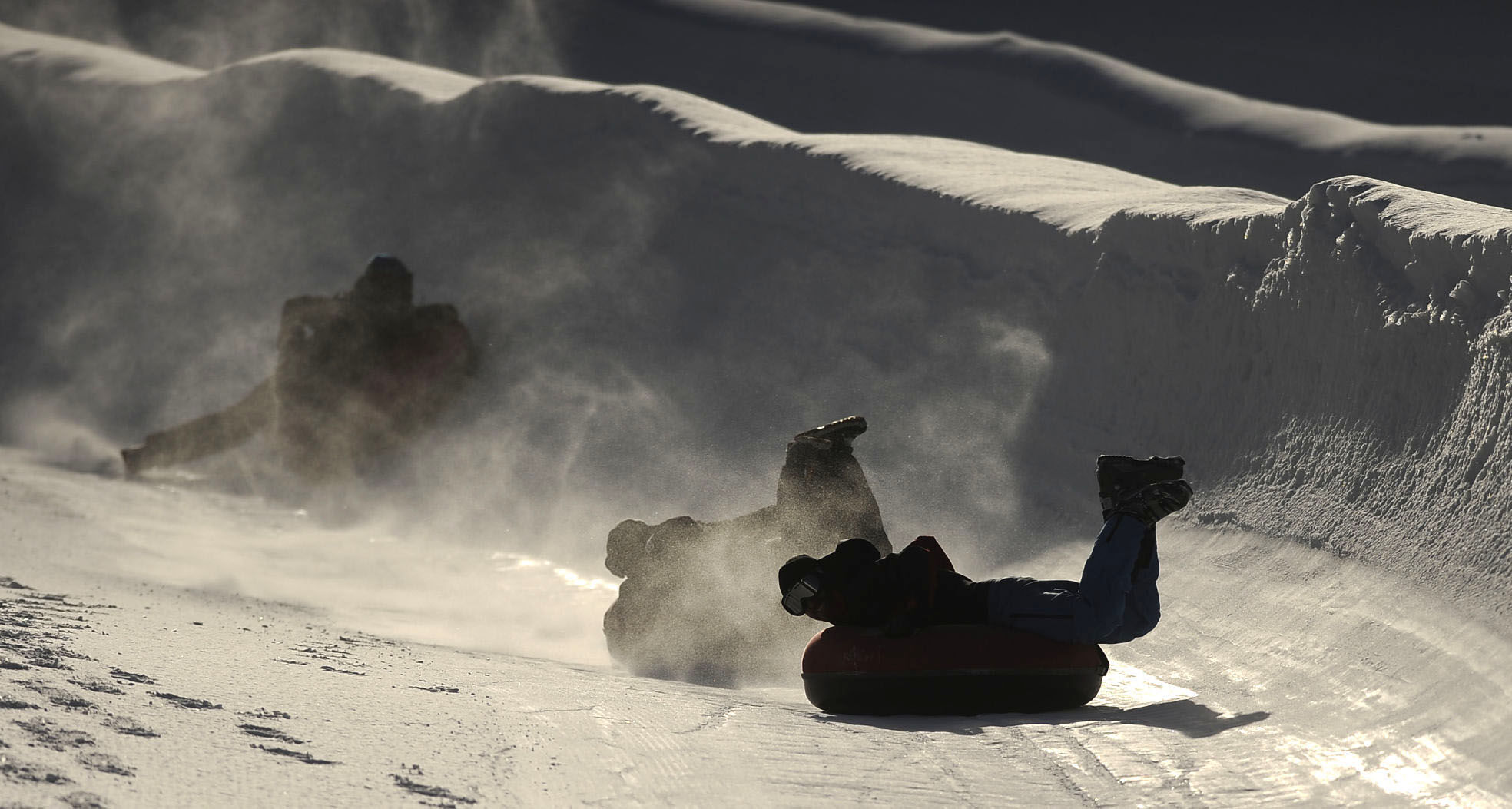 Tubers make their way down the Tubing HIll at Copper Mountain on Sunday, Jan. 27, 2013. . (The Gazette/Jerilee Bennett)