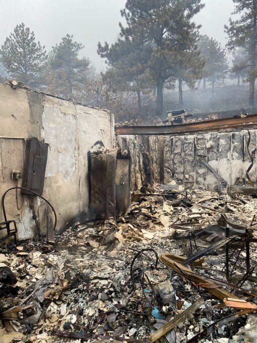 Courtney Walsh’s home burned to its foundation. “It’s all gone. I’m gutted,” she wrote in the Twitter post. (Via Twitter)