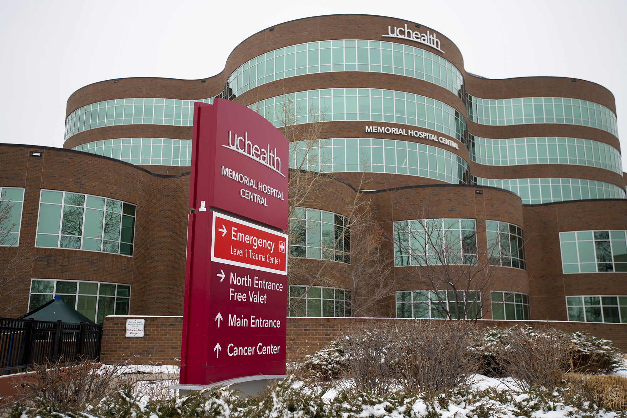 Gazette file photo. UCHealth Memorial Central Hospital in Colorado Springs. (Photo by Chancey Bush, The Gazette) ((Photo by Chancey Bush, The Gazette))