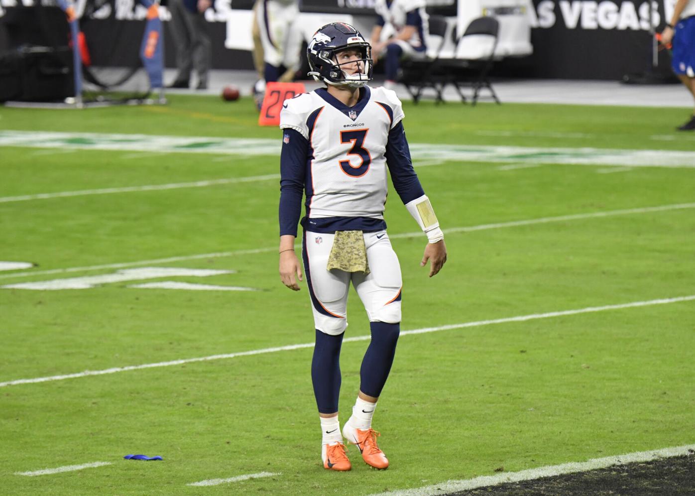 Drew Lock throws four interceptions in Broncos’ crushing loss to Raiders