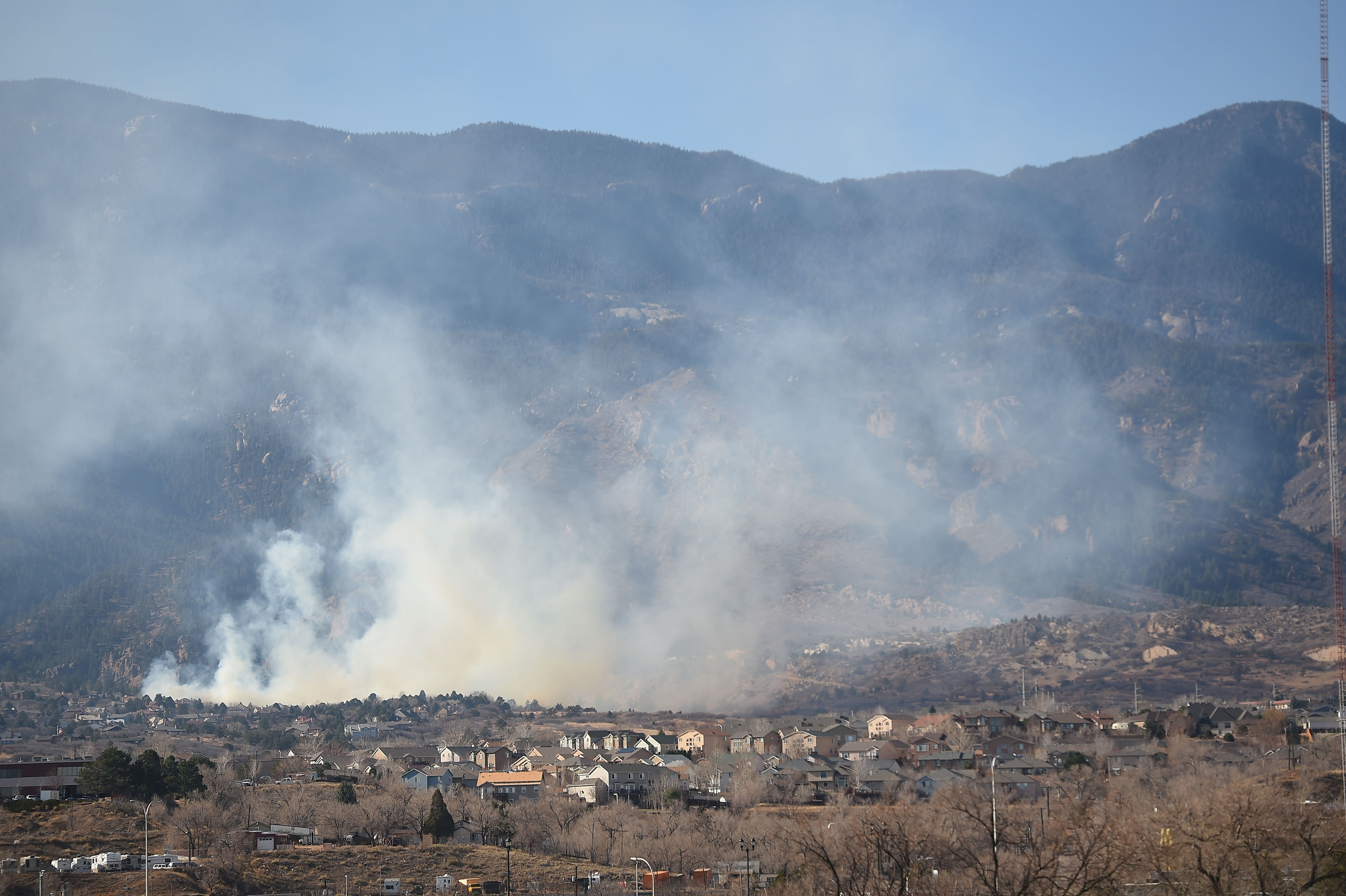 PHOTOS: Fire burning near Bear Creek Regional Park in Colorado Springs
