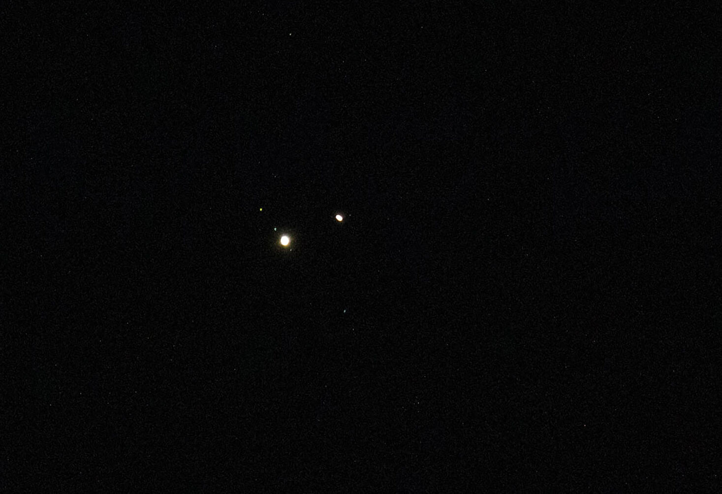 The ‘Great’ Conjunction of Jupiter and Saturn at the Garden of the Gods Park in Colorado Springs on Monday, Dec. 21, 2020. According to NASA's website, it has been nearly 400 years since the planets passed this close to each other and nearly 800 years since the alignment of Saturn and Jupiter occurred during the night. The last conjunction happened during the day 400 years ago and was not visible. (Chancey Bush/ The Gazette) (Chancey Bush/ The Gazette)