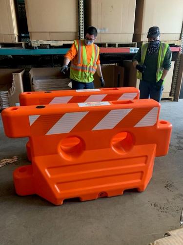 shared streets barricade