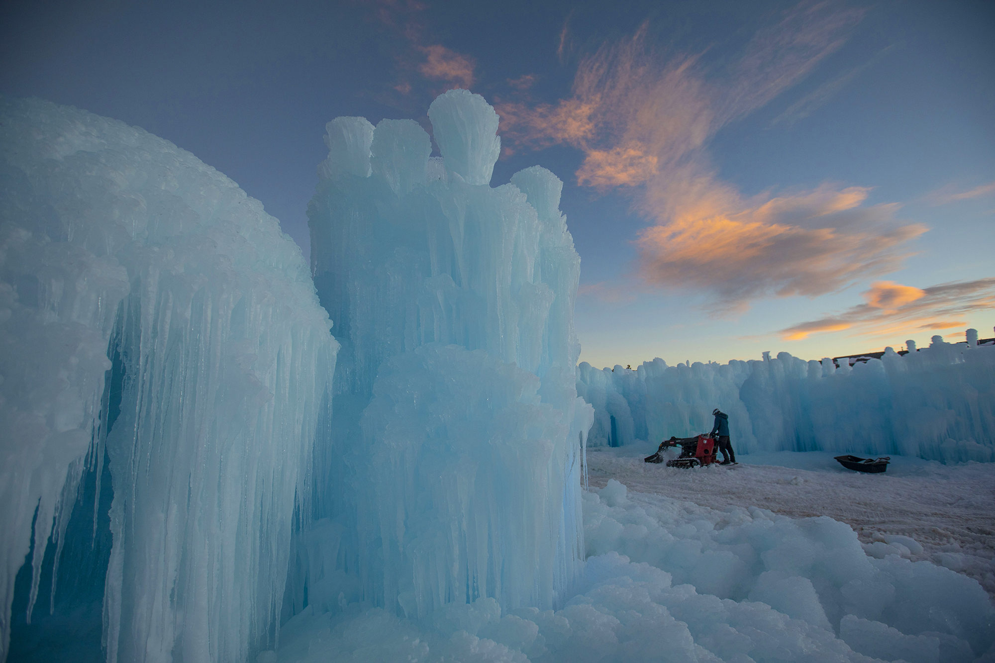 PHOTOS: Dillon Ice Castles Taking Shape, Ice Wonderland Returns