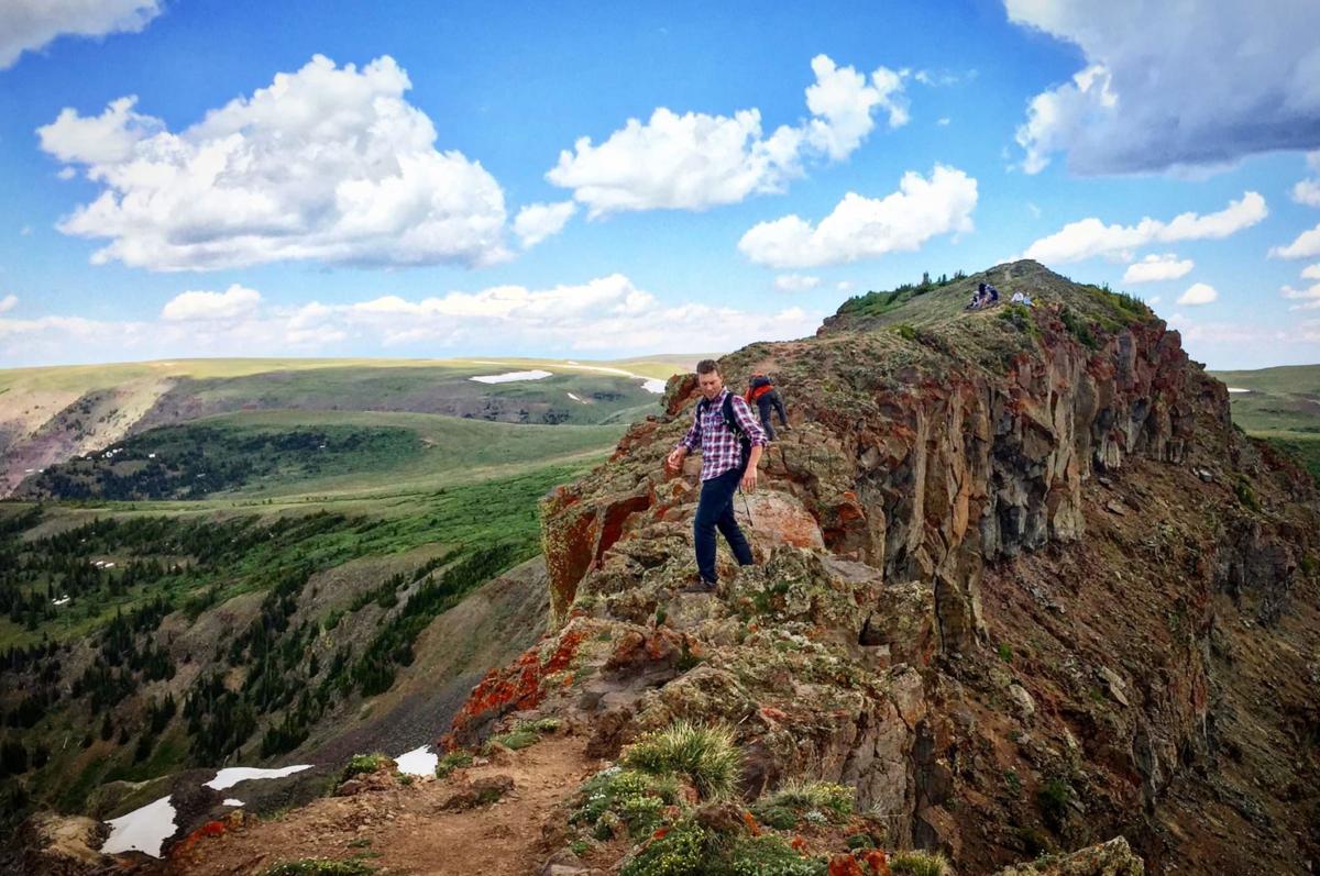 Spencer McKee crossing the Devil's Causeway. Courtesy photo.