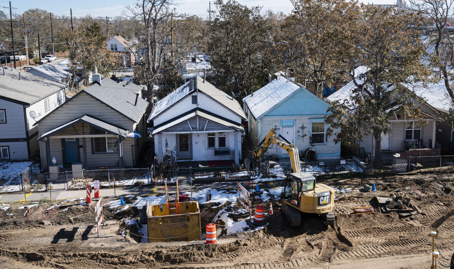 Construction continues on York Street north of the Central 70 Project on Wednesday, Oct. 28, 2020. (The Gazette, Christian Murdock) (Christian Murdock/The Gazette)