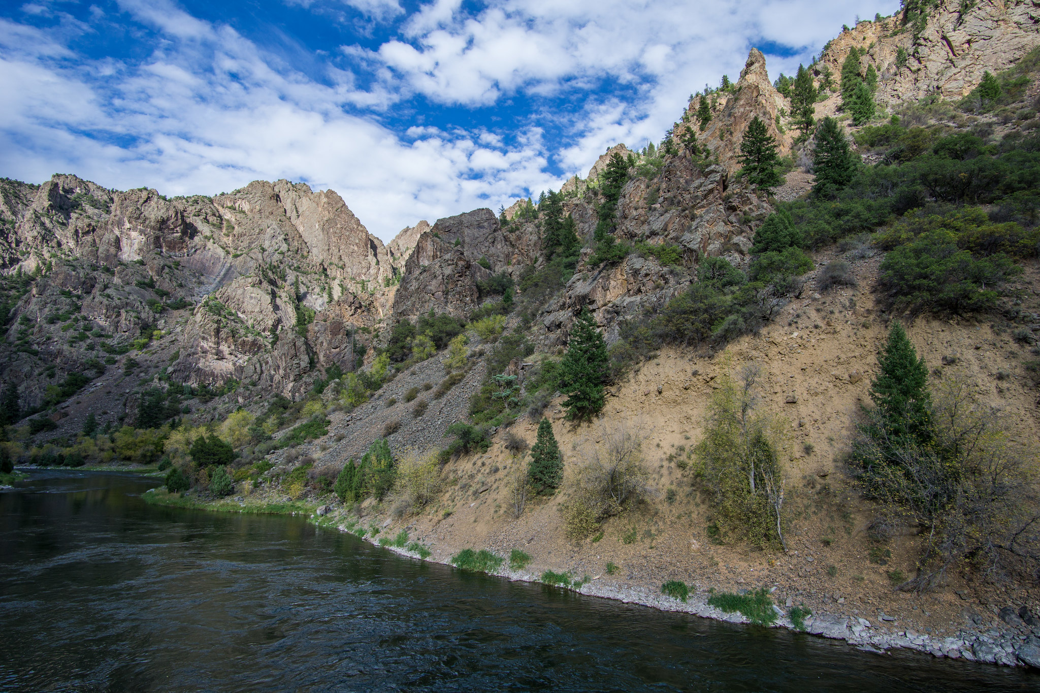 Black Canyon of the GunnisonColorado’s Black Canyon of the Gunnison National Park offers an intense glimpse into one of the deepest canyons in North America. The sheer cliffs and intricacies of the rock walls make the Black Canyon of the Gunnison one of the most breath-taking sights to see in Colorado.Photo Credit: mcfst3 (Flickr).