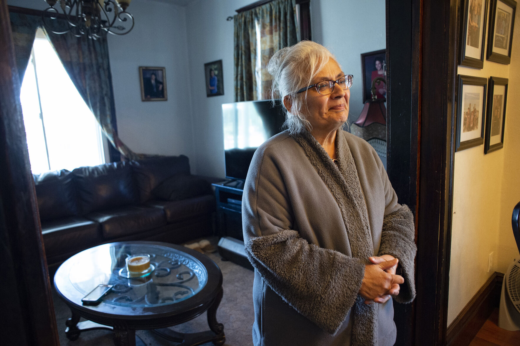 Brenda Lovato, 63, grew up in the Globeville-Elyria Swansea area and has lived at her home on Josephine Street since 1981. Her five children attended Sawnsea Elementary a couple blocks away. “I love this community,” Lovato said. Her husband died almost seven years ago from cancer. (The Gazette, Christian Murdock) (Christian Murdock/The Gazette)